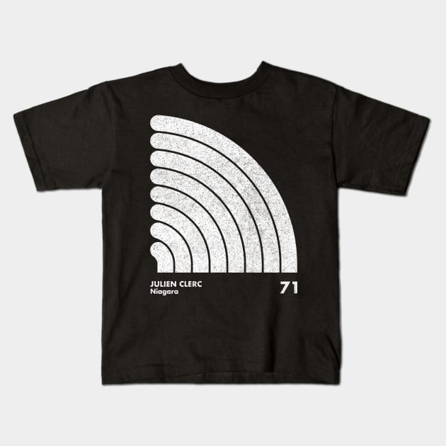 Julien Clerc / Minimal Graphic Design Tribute Kids T-Shirt by saudade